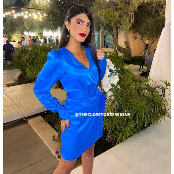 ZARA BLOGGER FAVE!!! V-Neck Wrap Dress NWT - Picture 6 of 16